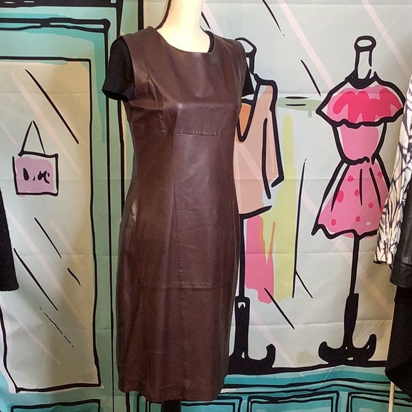 MaxMara Dresses & Skirts - Max Mara week end lamb leather dress